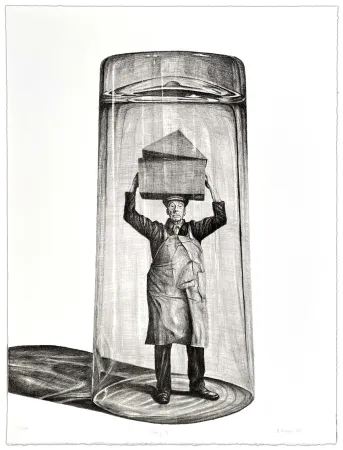 石版画 Kristensen - Saving Up