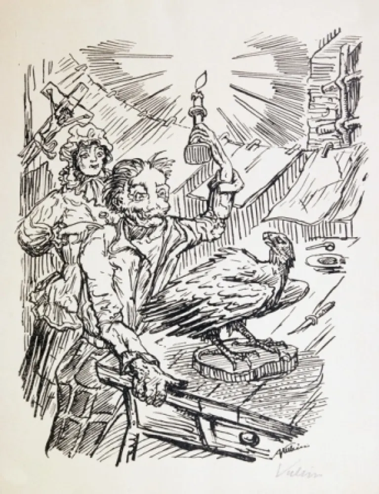 石版画 Kubin - Nach Damaskus.  Achtzehn Steinzeichnungen.