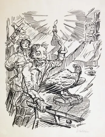 石版画 Kubin - Nach Damaskus.  Achtzehn Steinzeichnungen.