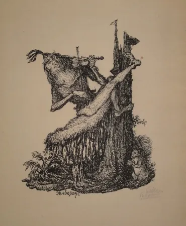 石版画 Kubin - Rübezahl II