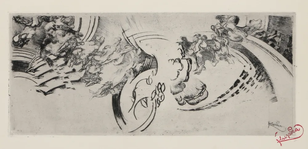 版画 Kupka - Abstract Composition