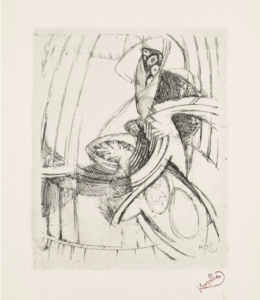 蚀刻版画 Kupka - Sound of Clocks