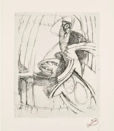 蚀刻版画 Kupka - Sound of Clocks