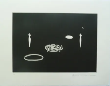 石版画 Kuroda - Angel City II