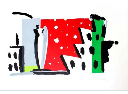 石版画 Kuroda - City VI