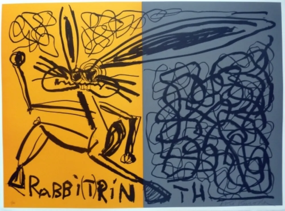 石版画 Kuroda - Cosmorabbit