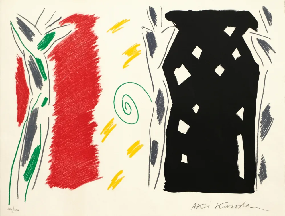 石版画 Kuroda - Trois Figures