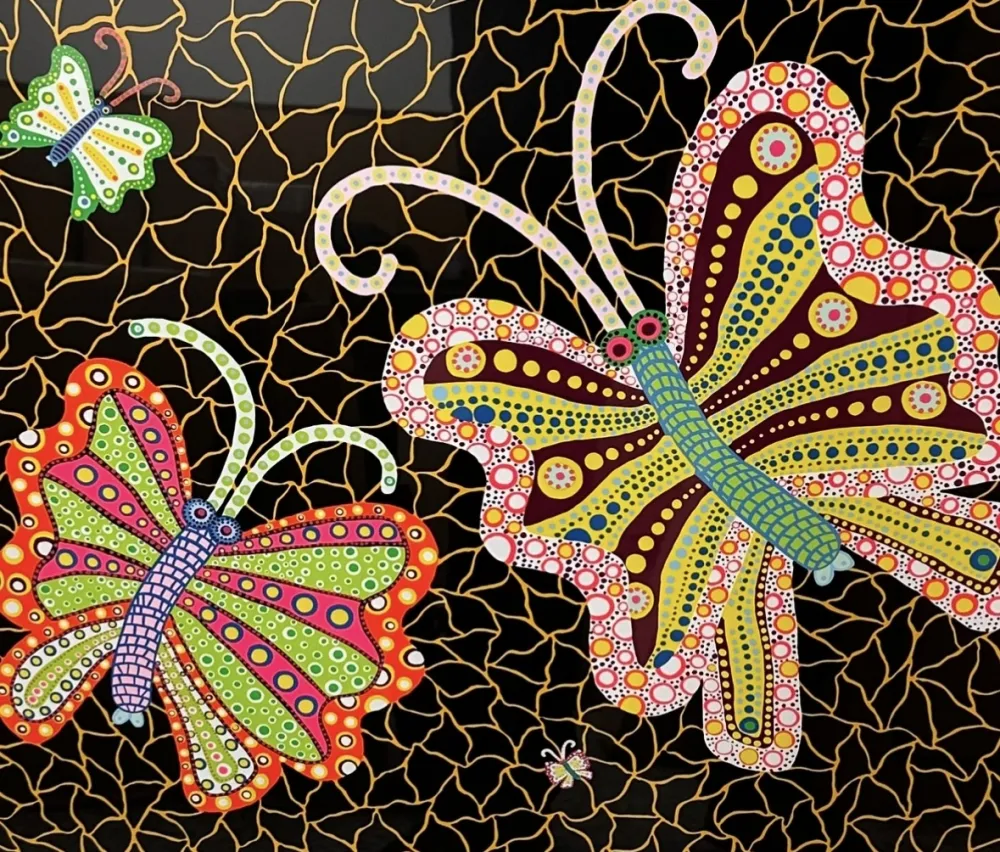 丝网印刷 Kusama - Butterfliies