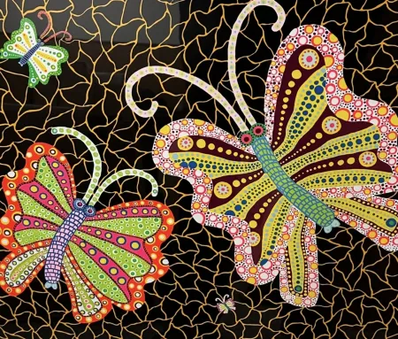 丝网印刷 Kusama - Butterfliies