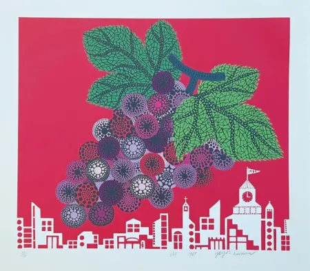 丝网印刷 Kusama - Grapes In The City