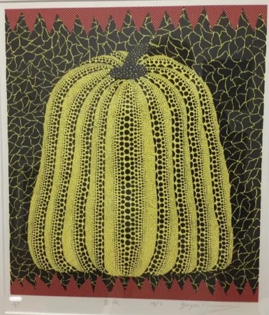 石版画 Kusama - Pumpkin