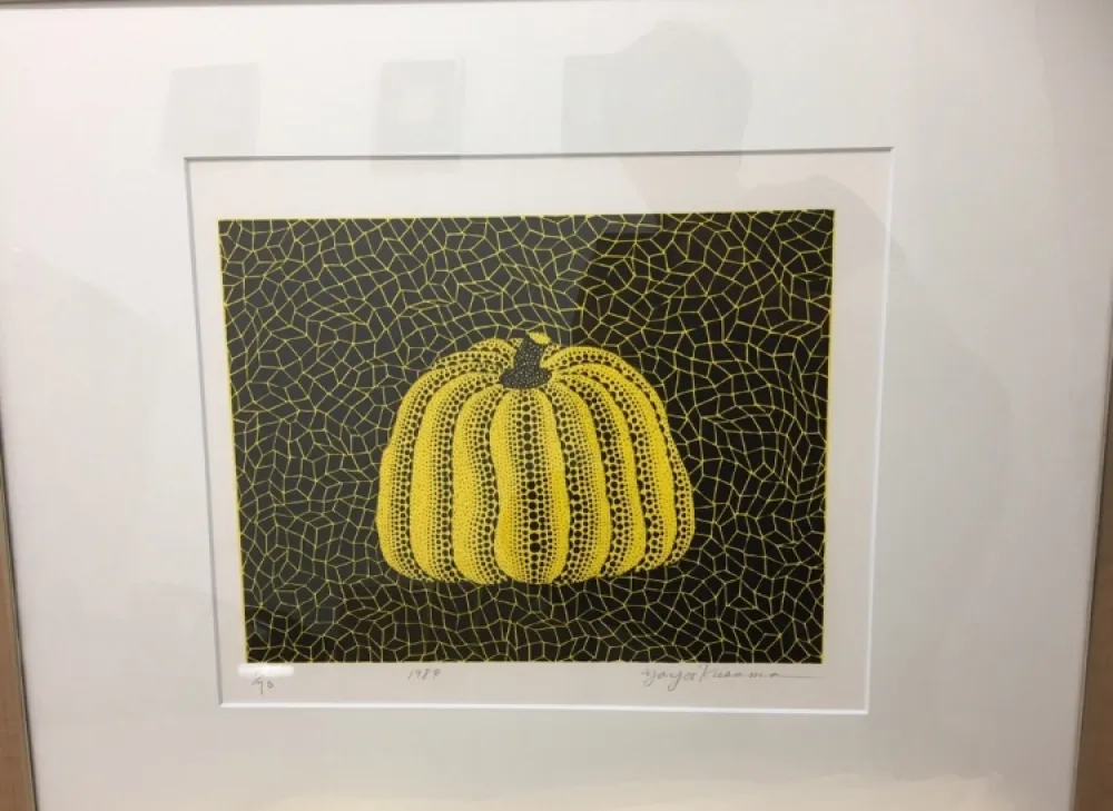 石版画 Kusama - Pumpkin