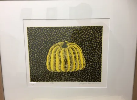 石版画 Kusama - Pumpkin