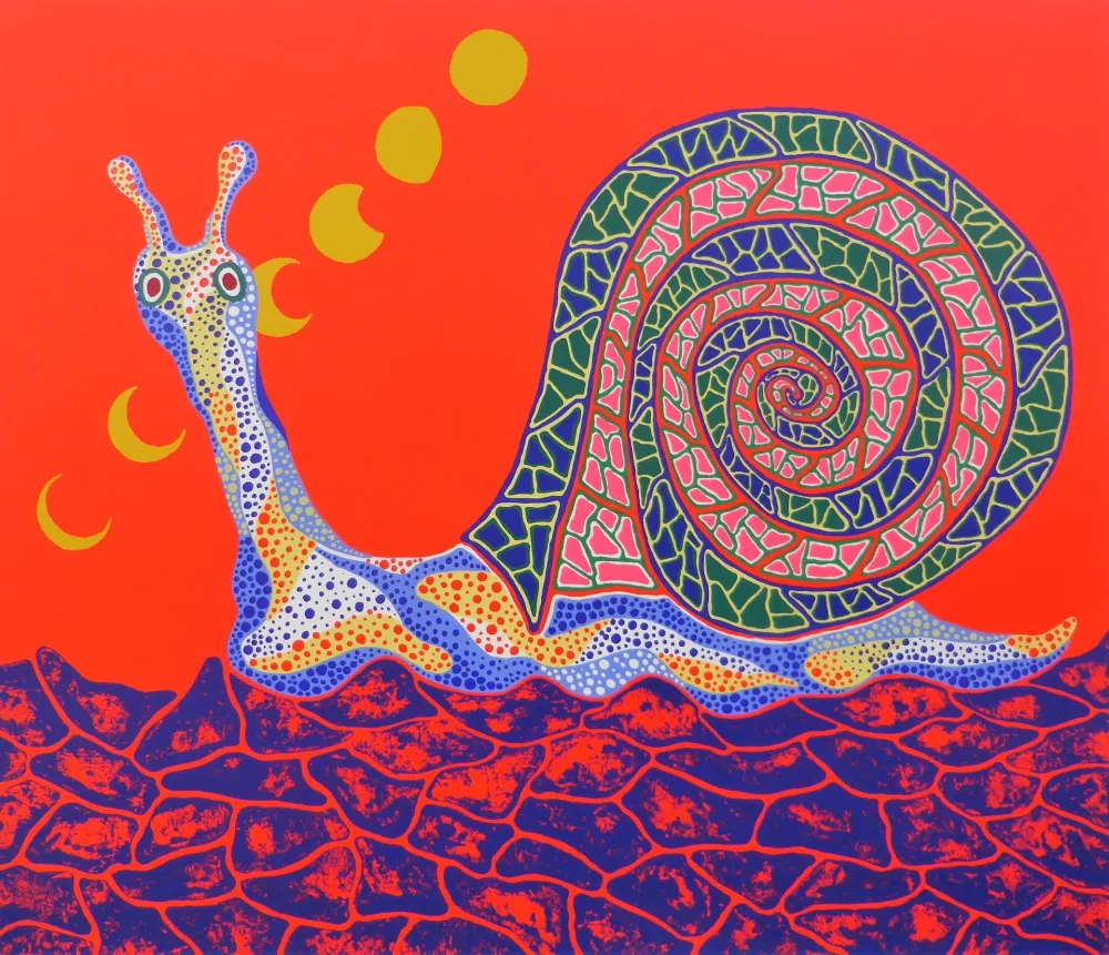 丝网印刷 Kusama - Snail