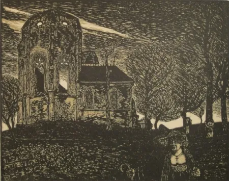 木刻 Laage - Frühlingssturm