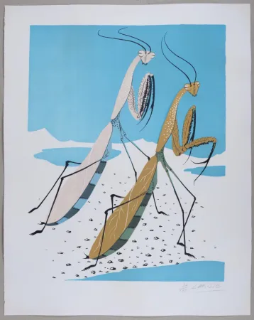 石版画 Labisse - Mantes Religieuses - Hand-signed