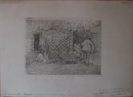 蚀刻版画 Laboureur - L'Arrosoir