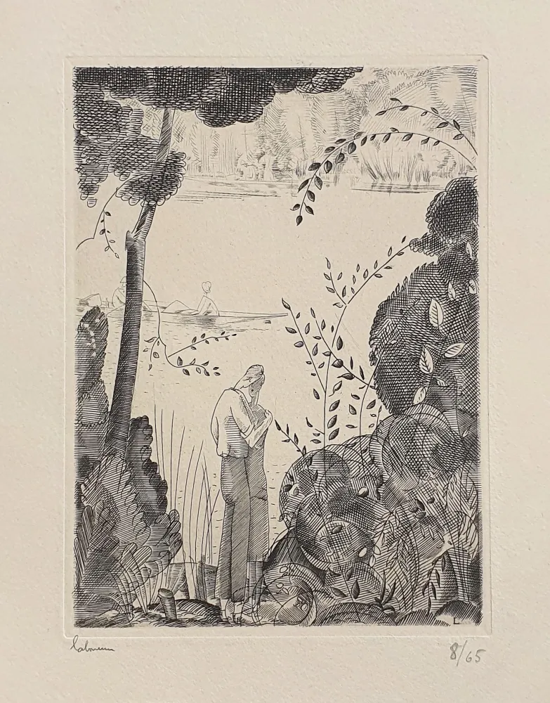 版画 Laboureur - Les Amoureux du bord de l’eau (Lovers by the Water)