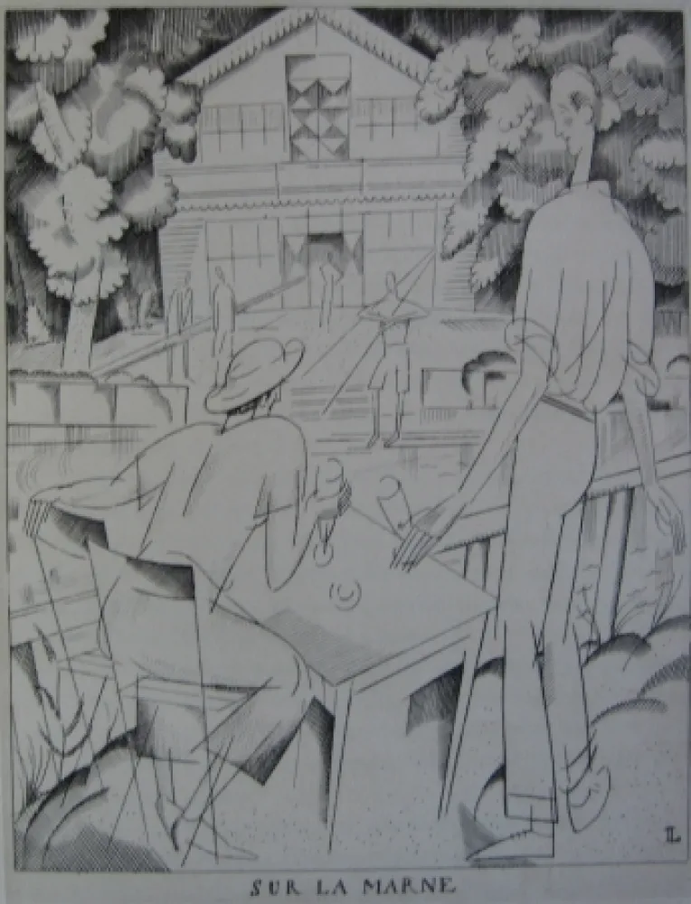 蚀刻版画 Laboureur - Sur la Marne