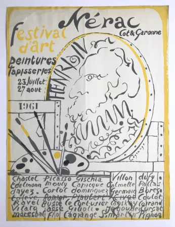 石版画 Lagrange - Festival d'art de Nérac