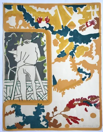 石版画 Lagrange - Le peintre