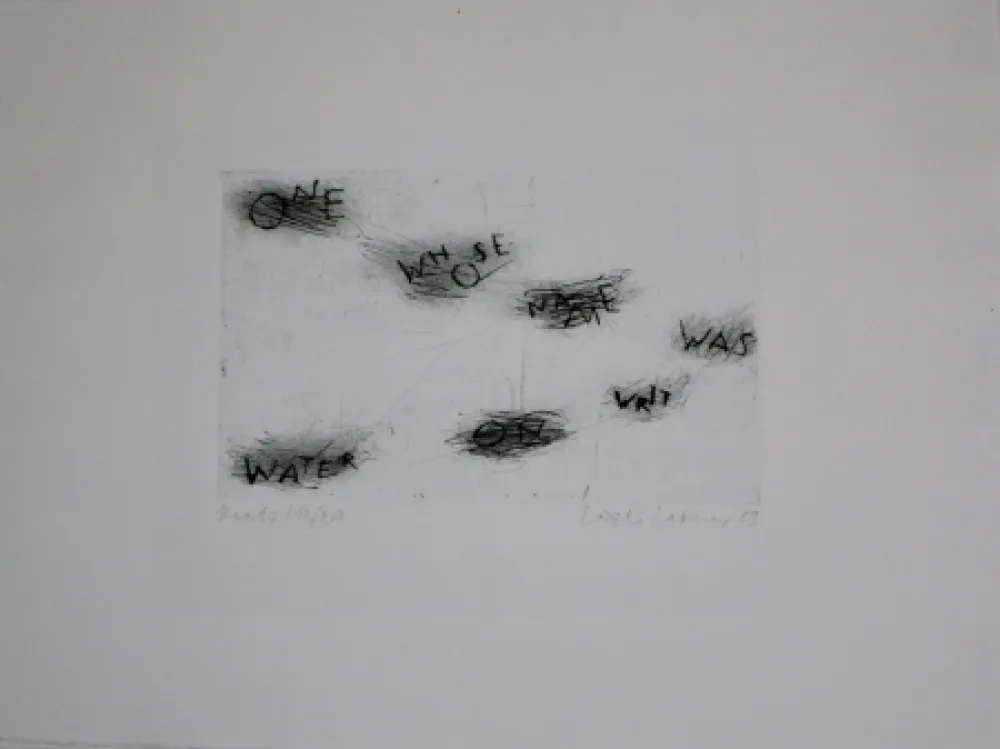 干刻版画 Lakner - Keats