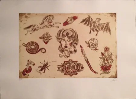 版画 Lakra (Dr.) - Untitled, #1