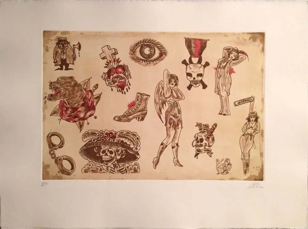 版画 Lakra (Dr.) - Untitled, #3