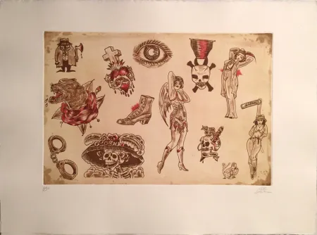 版画 Lakra (Dr.) - Untitled, #3