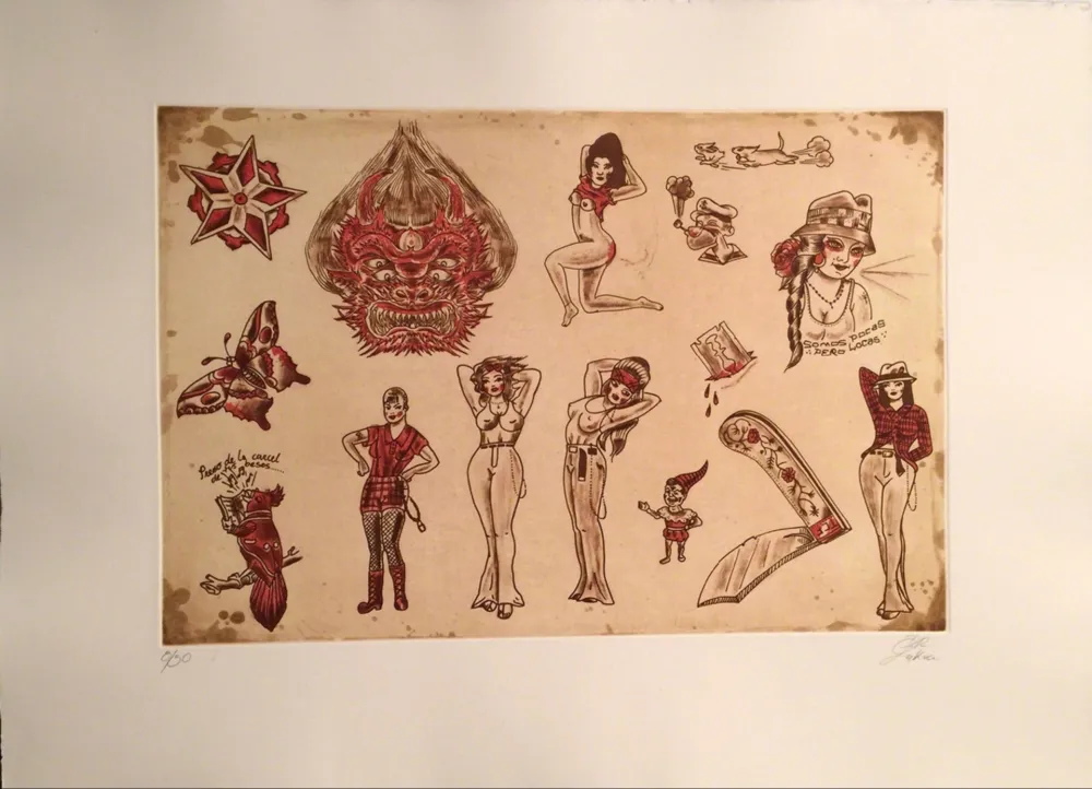 版画 Lakra (Dr.) - Untitled, #4