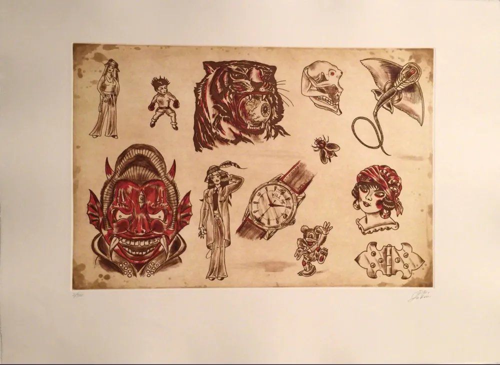 版画 Lakra (Dr.) - Untitled, #6