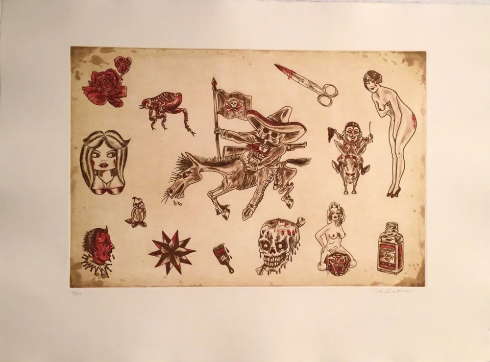 版画 Lakra (Dr.) - Untitled, #9