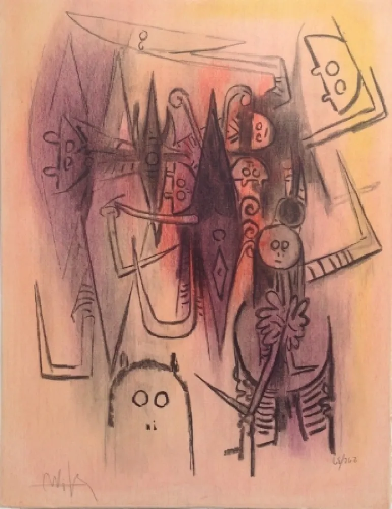 石版画 Lam - Clairiere from Pleni Luna 