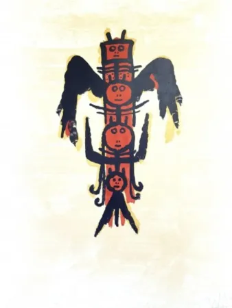 石版画 Lam - El ultimo viaje del buque fantasma