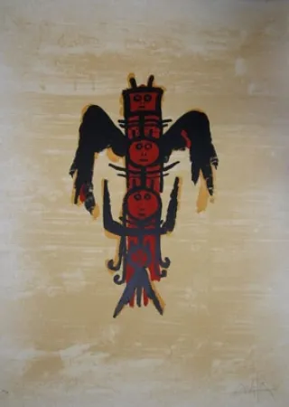 石版画 Lam - EL ÚLTIMO VIAJE DEL BUQUE FANTASMA