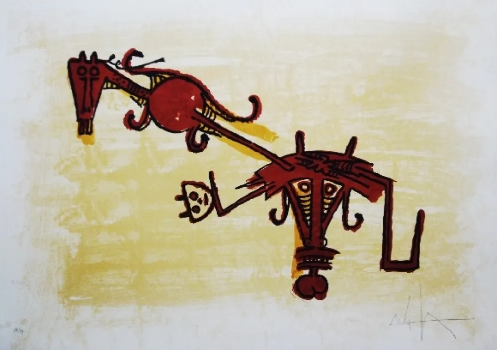 石版画 Lam - El ultimo viaje del buque fantasma 2