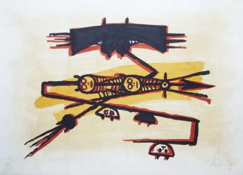 石版画 Lam - El ultimo viaje del buque fantasma - 3