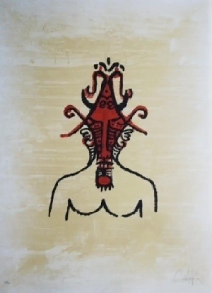 石版画 Lam - El ultimo viaje del buque fantasma