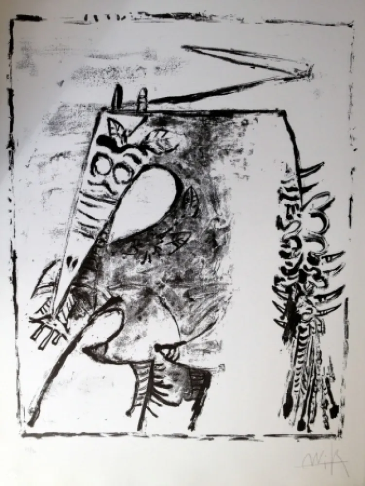 石版画 Lam - Figura