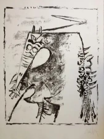 石版画 Lam - Figura