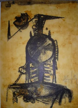 石版画 Lam - Jean Cassou: vingt-deux poèms