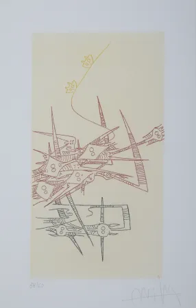 版画 Lam - L'Antichambre de la nature, 1966 - Hand-signed