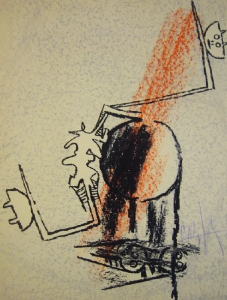 石版画 Lam -  Le monde de l'art n'est pas le monde du pardon