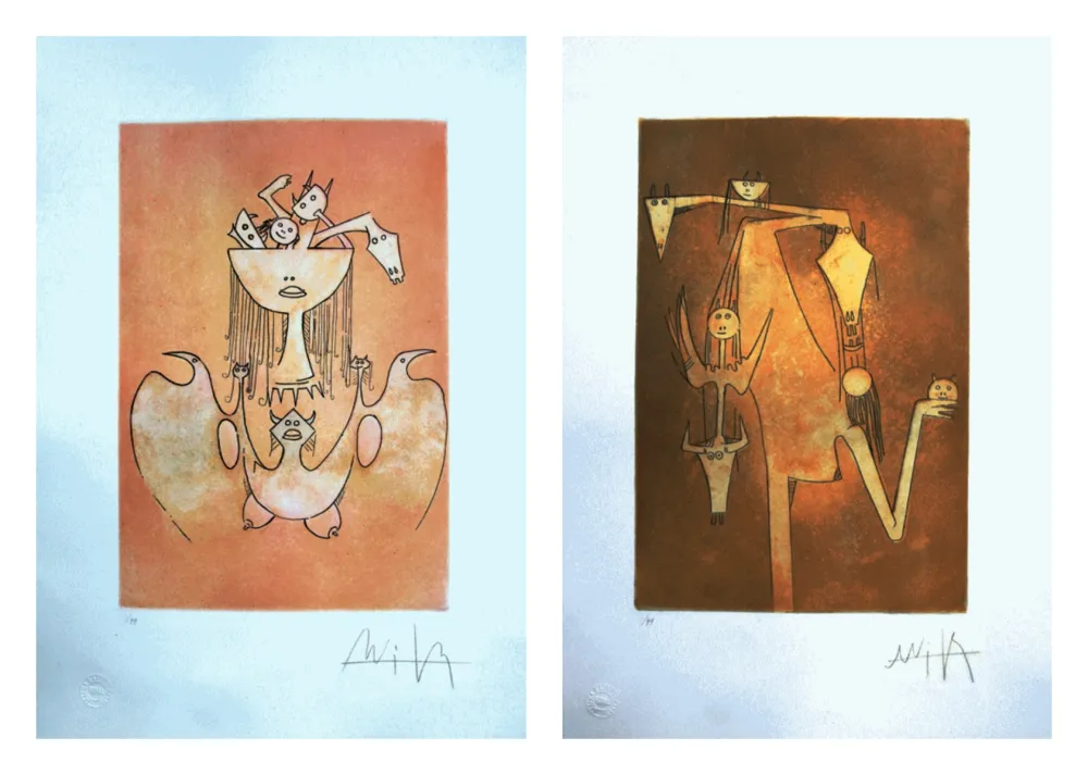 蚀刻飞尘法 Lam - Le monde magique; La sensualitè de la femme