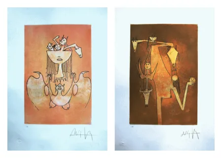 蚀刻飞尘法 Lam - Le monde magique; La sensualitè de la femme