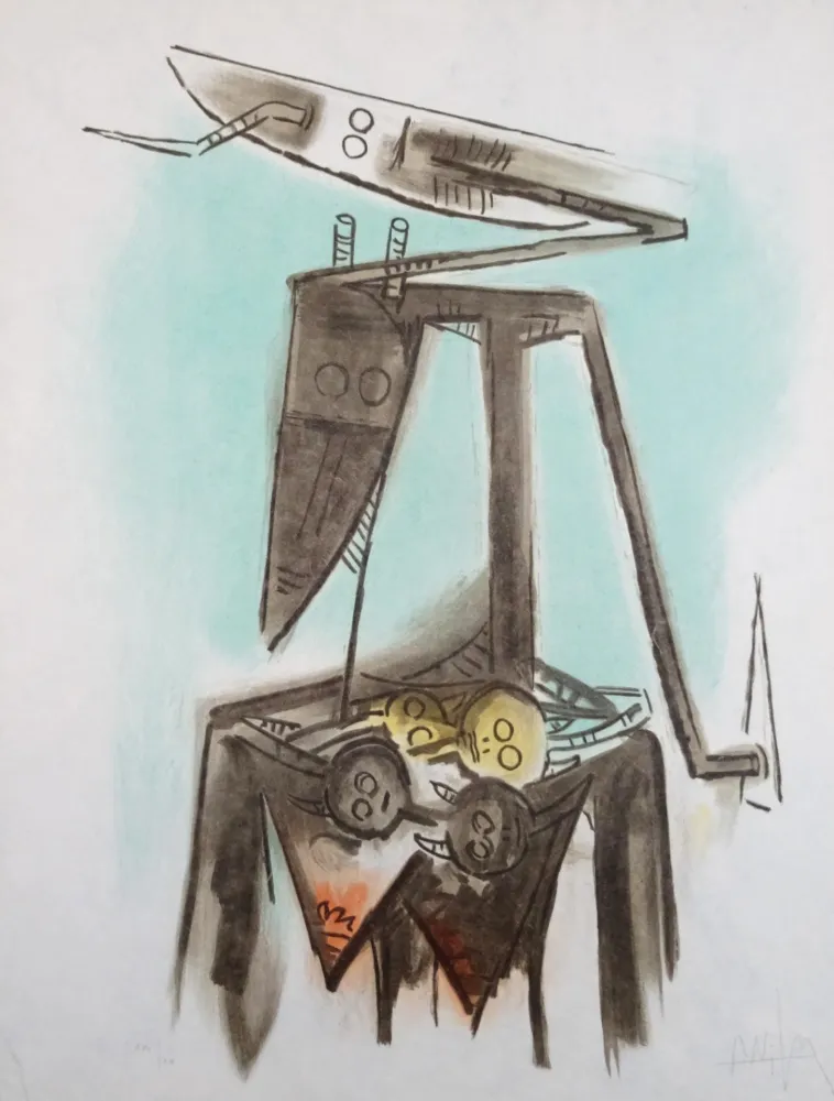 石版画 Lam - Le regard vertical 2