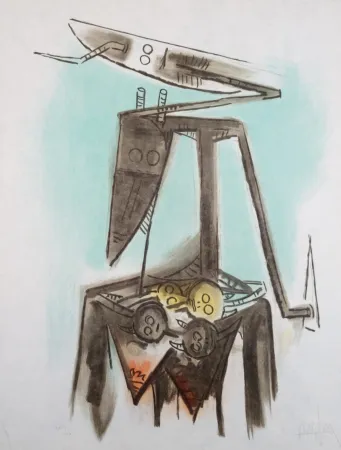 石版画 Lam - Le regard vertical 2