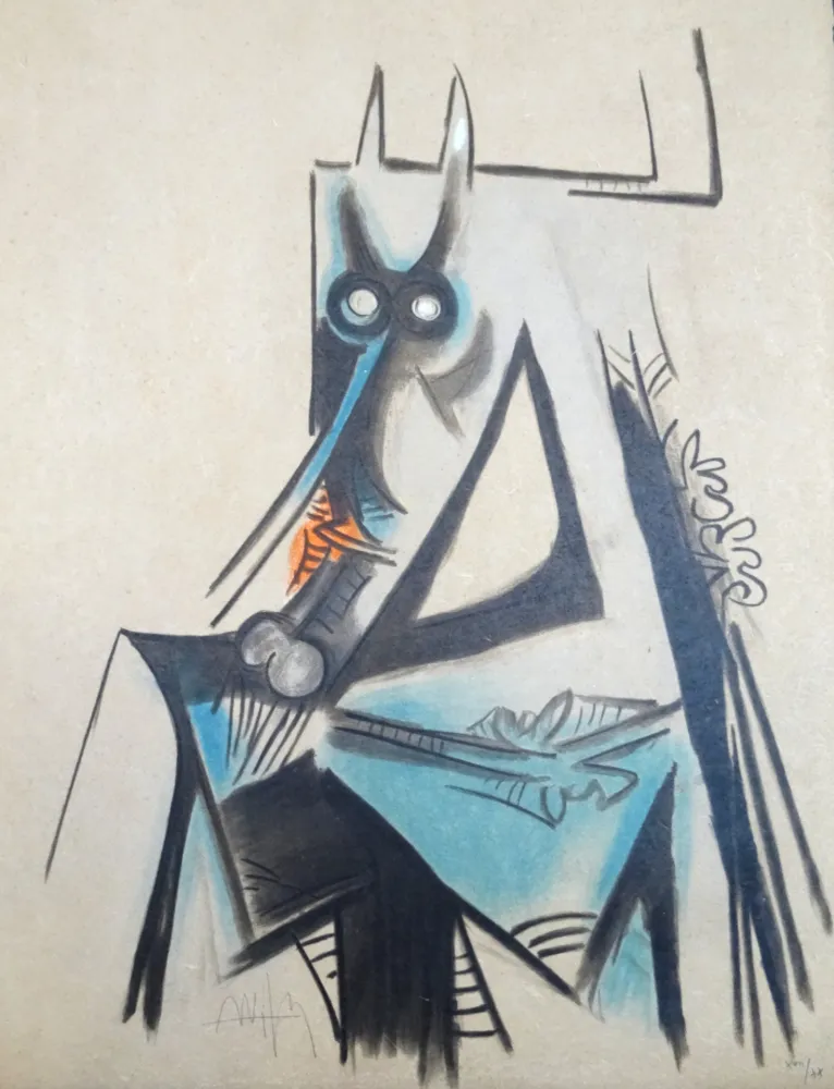 石版画 Lam - Le regard vertical 6
