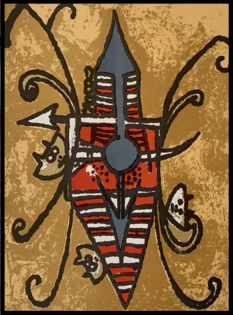 石版画 Lam - Oiseau du possible