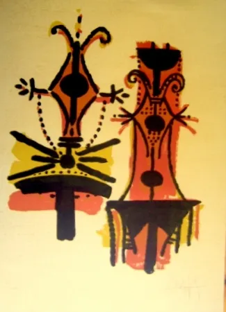 石版画 Lam - Pour Jorn